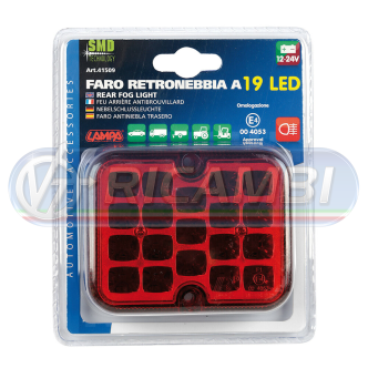 1 - FANALE RETRONEBBIA A LED 12/24V OMOLOGATO