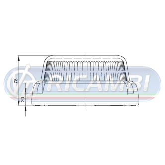 1 - LAMPADA ROTANTE LED A VITI BASSA C/CAVO 1,5 MT