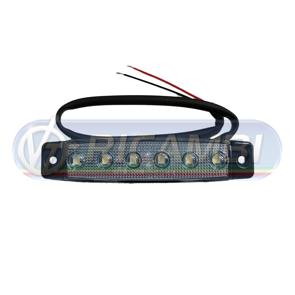 1 - FANALINO INGOMBRO 6 LED BIANCO