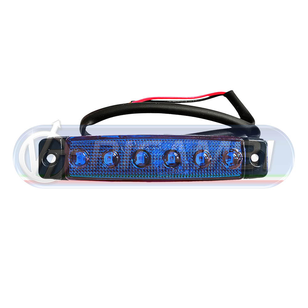1 - FANALINO INGOMBRO 6 LED BLU
