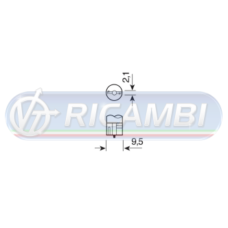 2 - LAMPADINA W5W 24V 5W (T10) OSRAM