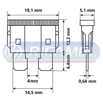 1 - KIT 6PZ FUSIBILI DA 7,5A/30A