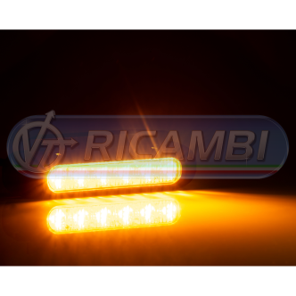 2 - LAMPEGGIANTE LED ARANCIO TIPO LUNGO