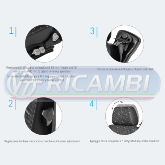 2 - SEDILE PNEUMATICO UNIVERSALE PILOT P488/A80H