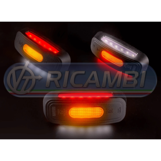 2 - FANALINO INGOMBRO POST. 16 LED 12/24V CORTO S/STAFFA DX/SX