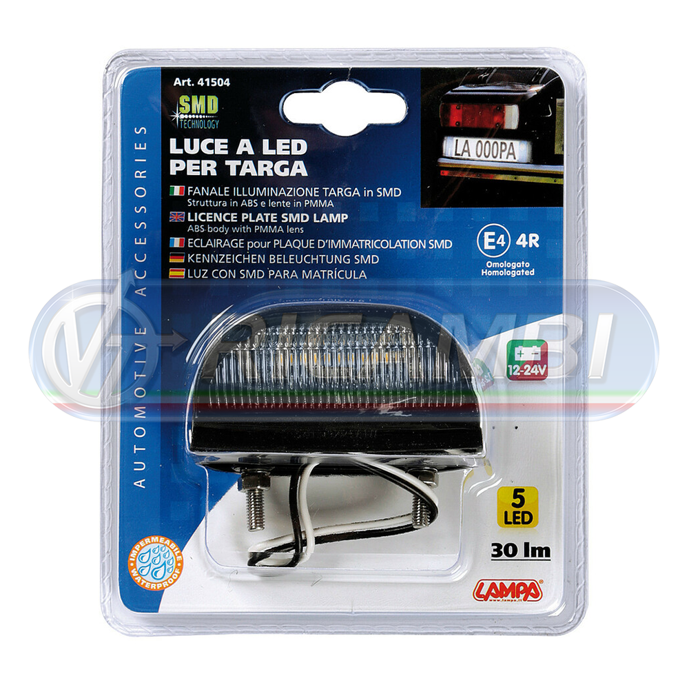 1 - FANALE TARGA LED LAMPA