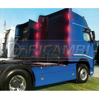 2 - LAMPADA LED LUCE INGOMBRO A 12 LED 24V ROSSA