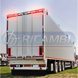 2 - LAMPADA LED LUCE INGOMBRO A 12 LED 24V ROSSA