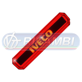 1 - FANALINO INGOMBRO LED SCRITTA IVECO ROSSO