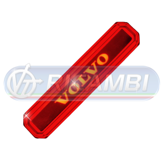 1 - FANALINO INGOMBRO LED SCRITTA VOLVO ROSSO