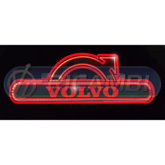 1 - INSEGNA LUMINOSA SCRITTA C/O LOGO VOLVO ROSSO