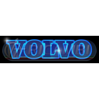 1 - INSEGNA LUMINOSA SCRITTA VOLVO BLU