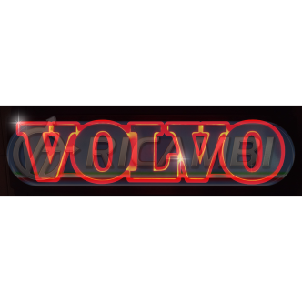 1 - INSEGNA LUMINOSA SCRITTA VOLVO ROSSO