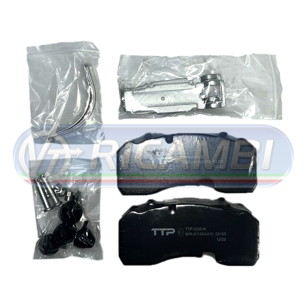 1 - PASTIGLIE FRENO RIMORC. ASSALE BPW C/SCASSO DISCO 370