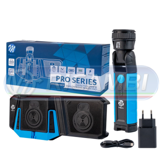 1 - LAMPADA ISPEZIONE 1 LED 10W + CARICABATTERIE WIRELESS