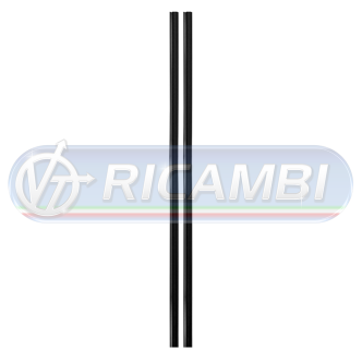 2 - PROFILO PARCOLPO PORTIERA NERO L600 COPPIA