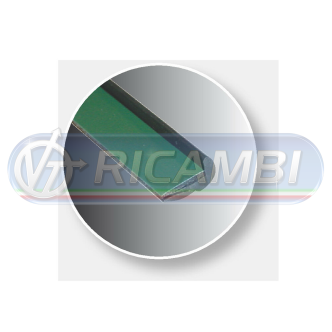 2 - PROFILO PARCOLPO PORTIERA NERO L600 COPPIA