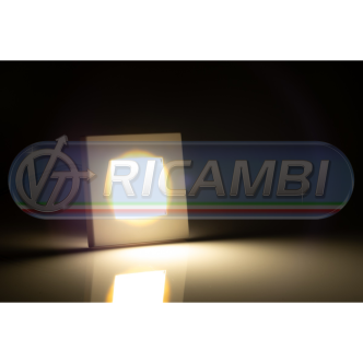 1 - PLAFONIERA A LED QUADRATA 76 MM BIANCA INCASSO