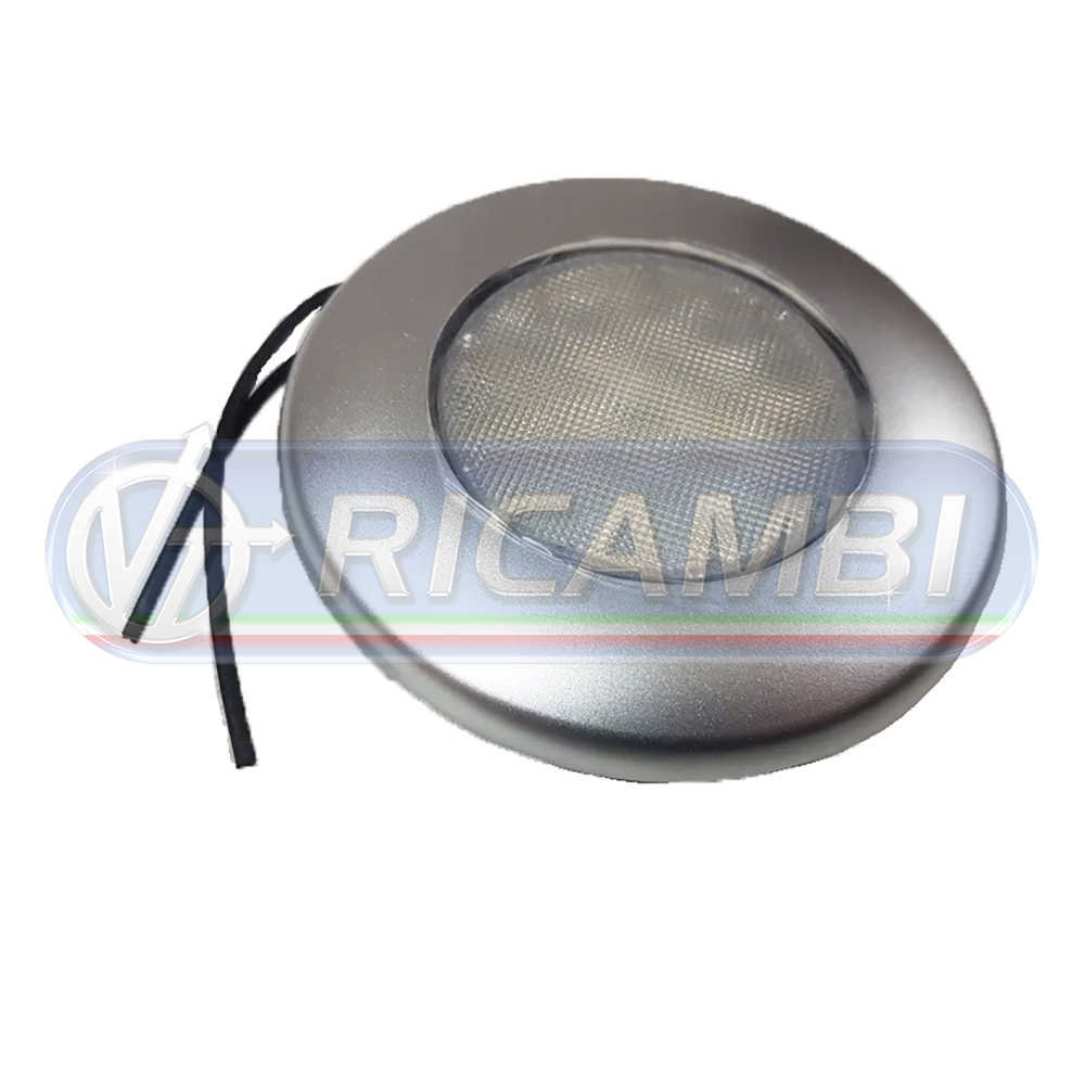 1 - PLAFONIERA A LED TONDA 92 MM ARGENTO INCASSO