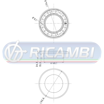 1 - PLAFONIERA A LED TONDA 92 MM BIANCA INCASSO