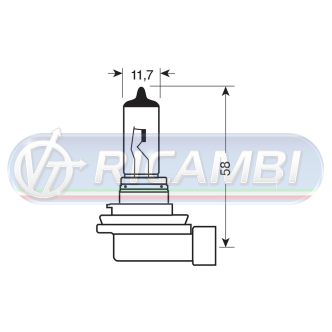 1 - LAMPADINA H11 24V 70W