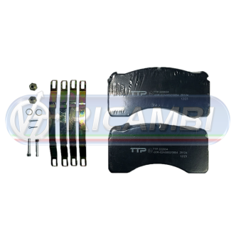 1 - PASTIGLIE FRENO RIMORC. ASSALE ROR DX195 DISCO 377