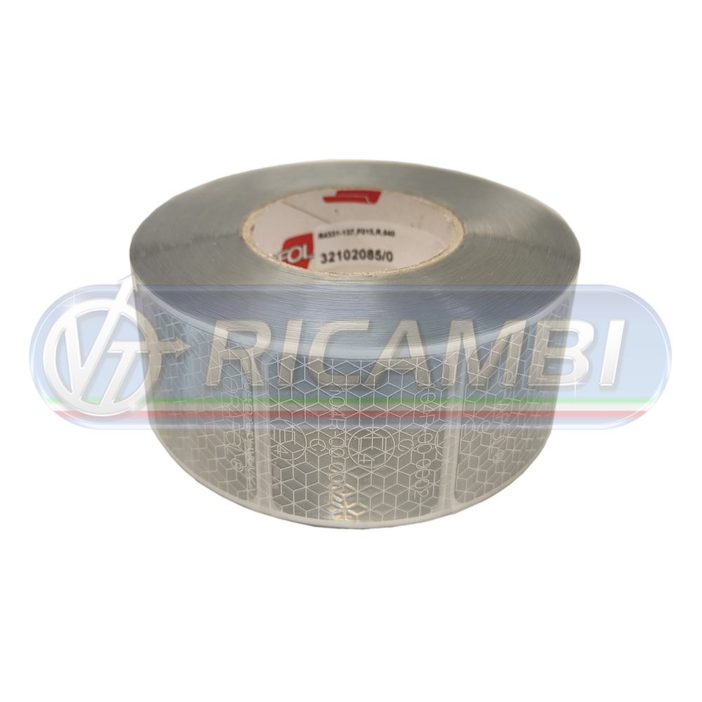 1 - NASTRO RIFLETTENTE BIANCO A SETTORI REFLEXITE AL METRO