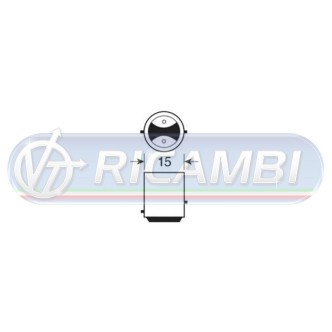 2 - LAMPADINA BAY15D 24V 12 LED