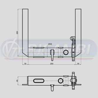 2 - VERRICELLO DIAM.48 RINF. C/ASOLA GREZZO SX
