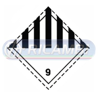 2 - ADESIVO ADR 300X300 CL9 PERICOLOSITA' GENERICA