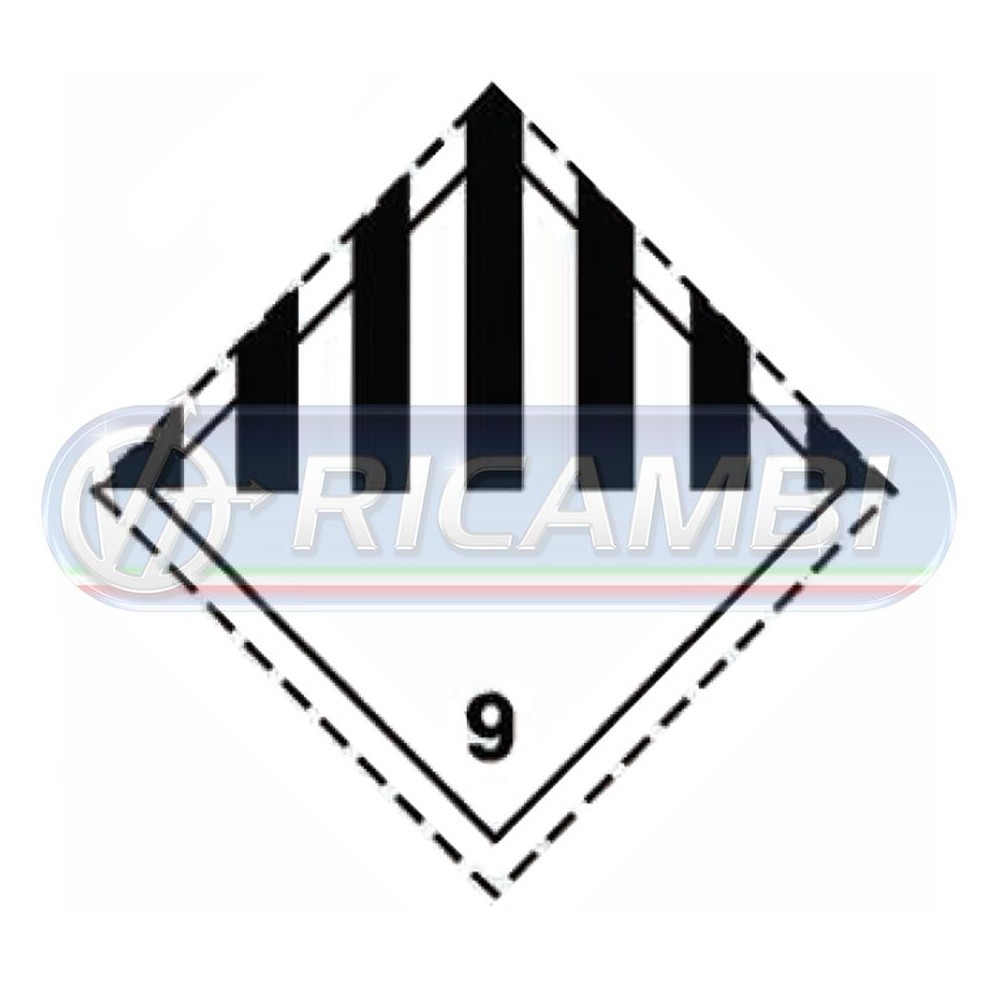 2 - ADESIVO ADR 300X300 CL9 PERICOLOSITA' GENERICA