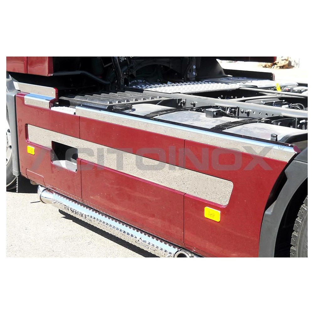 2 - COPRICARENA SUP. + FASCE INOX FH 2 C/LOGO IN COPPIA