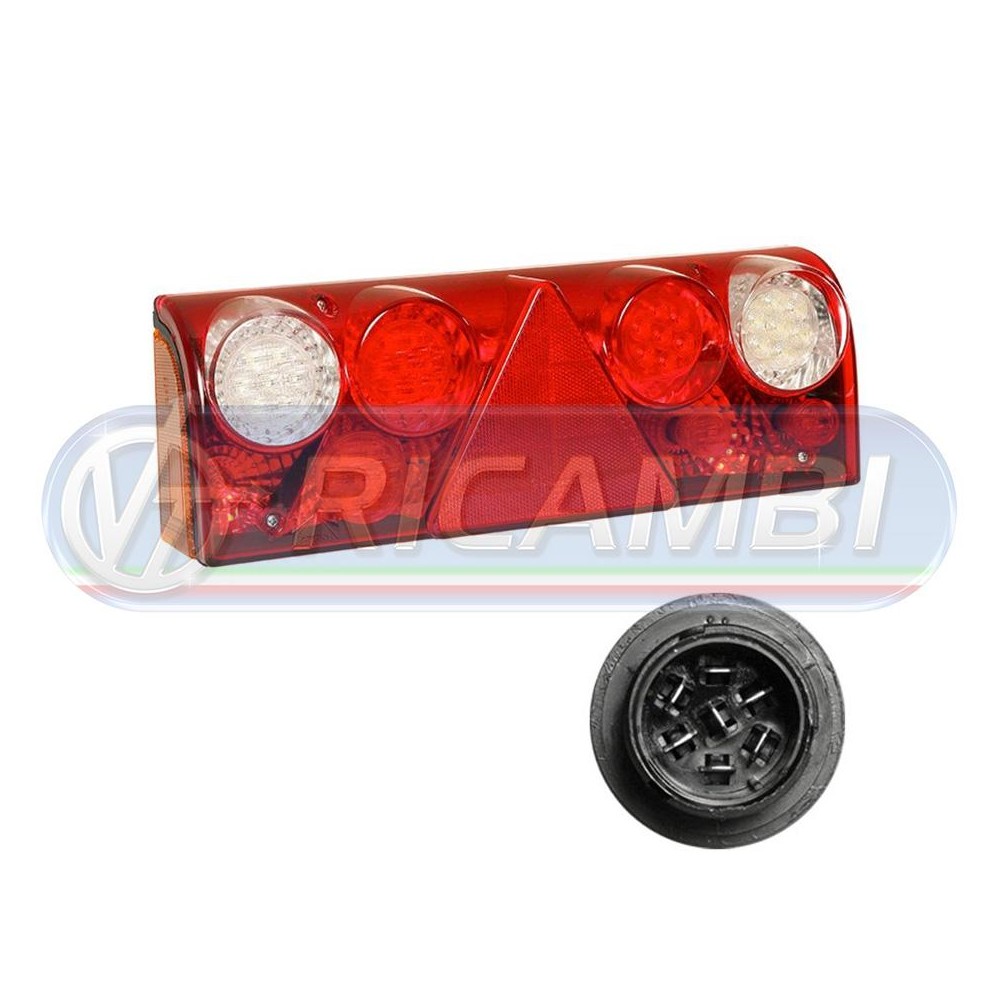 1 - FANALE POSTERIORE RIMOR. EUROPOINT II SCHMITZ 4 CONN. TONDI SX
