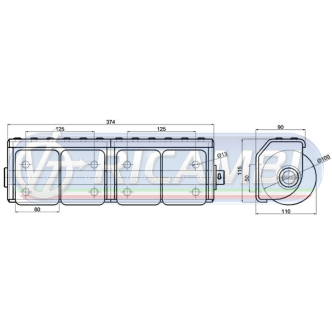 1 - TAMPONE PARACOLPI A 4 RULLI