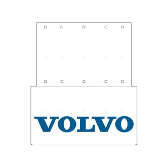 2 - PARASPRUZZI OMOL. 65 X 75 CM POST. BIANCO C/LOGO VOLVO