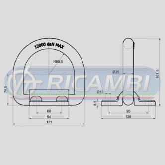 2 - ANELLO FERMACARICO 12T LARGO ZINC. BULLONI