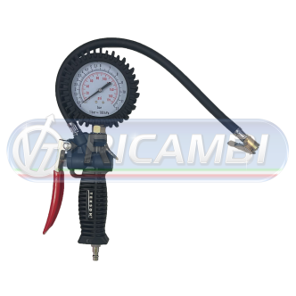 2 - PISTOLA ARIA GONFIAGGIO C/MANOMETRO 8 bar