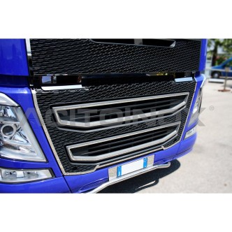 2 - CORNICI INOX MASCHERINO INF. FH 4 IN COPPIA