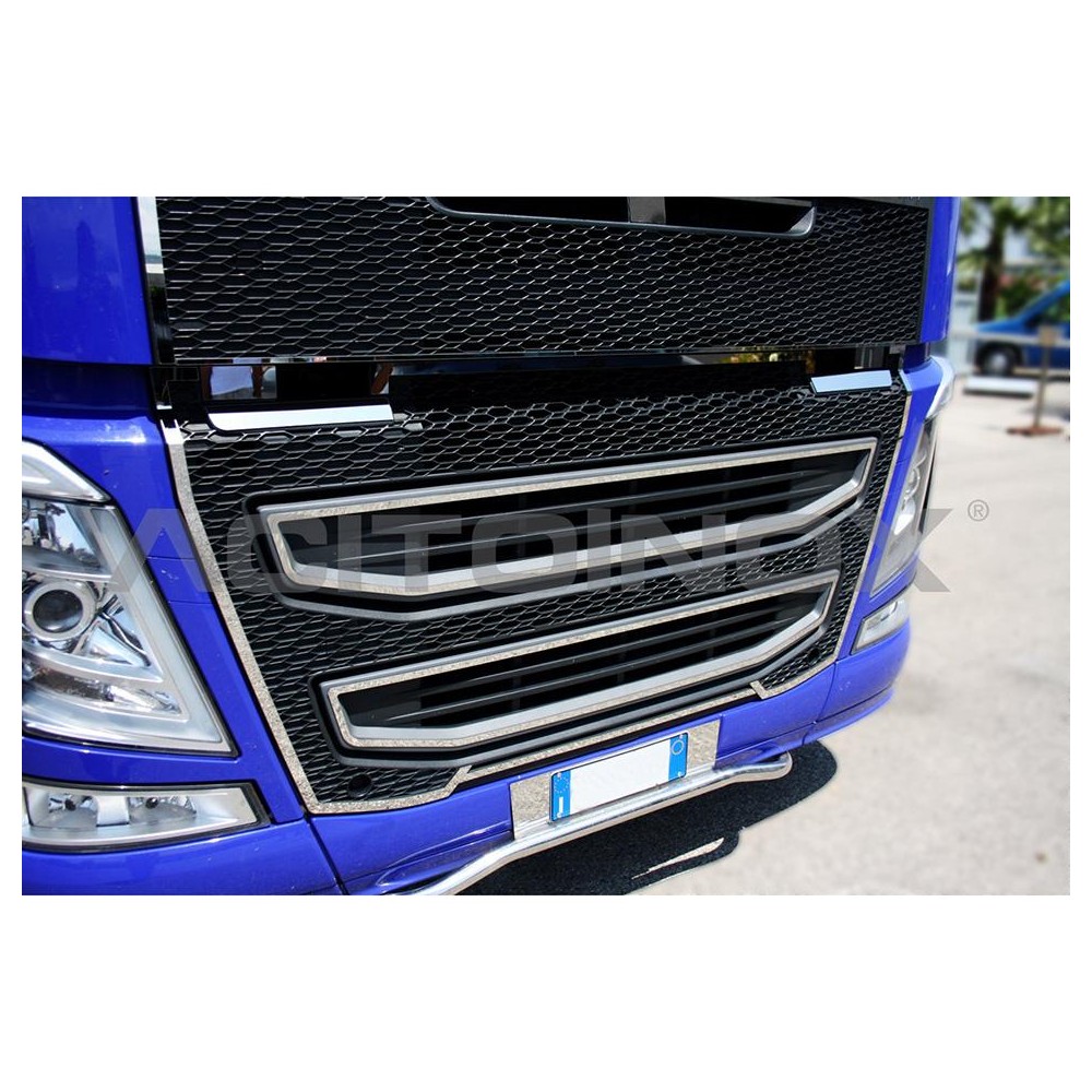 2 - CORNICI INOX MASCHERINO INF. FH 4 IN COPPIA