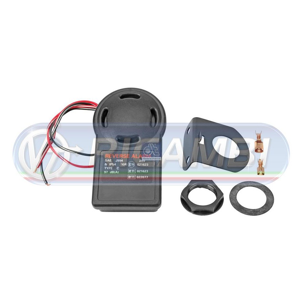 2 - AVVISATORE ACUSTICO RETROMARCIA 24V PER FANALE POST