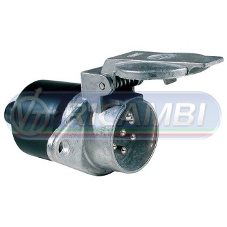 1 - PRESA 24V - N 7P (M) ALLUMINIO FASTON