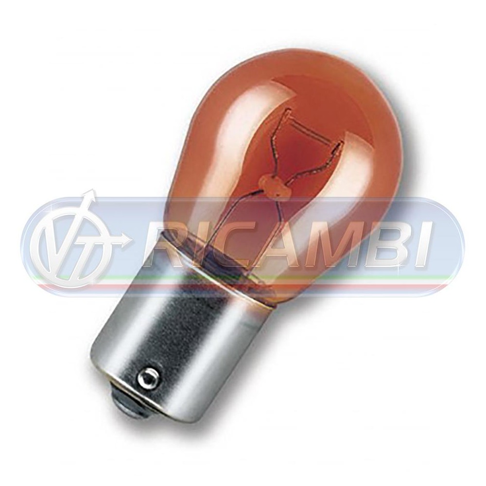 1 - LAMPADINA BAU15S 24V 21W ARANCIONE OSRAM
