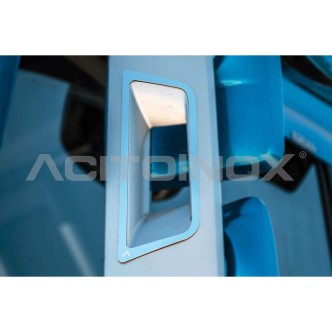 1 - CORNICI SPECCHIO INOX FH 4 IN COPPIA
