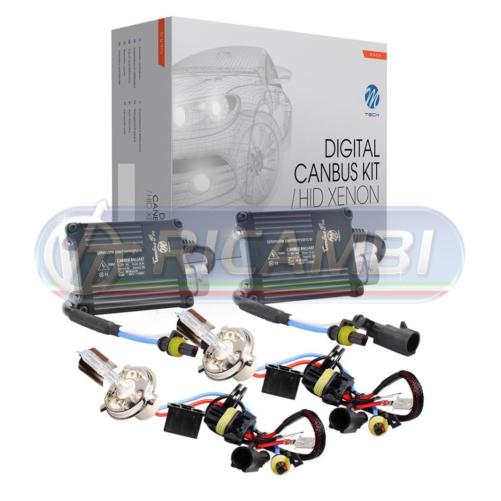 2 - KIT XENON CANBUS H4 6000K 35W *** NON USARE ***