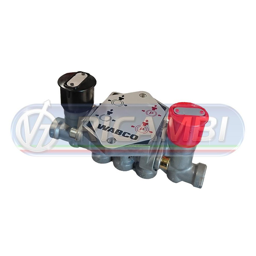 2 - VALVOLA SFRENATURA RIMORCHIO A 2 POMELLI ORIG WABCO