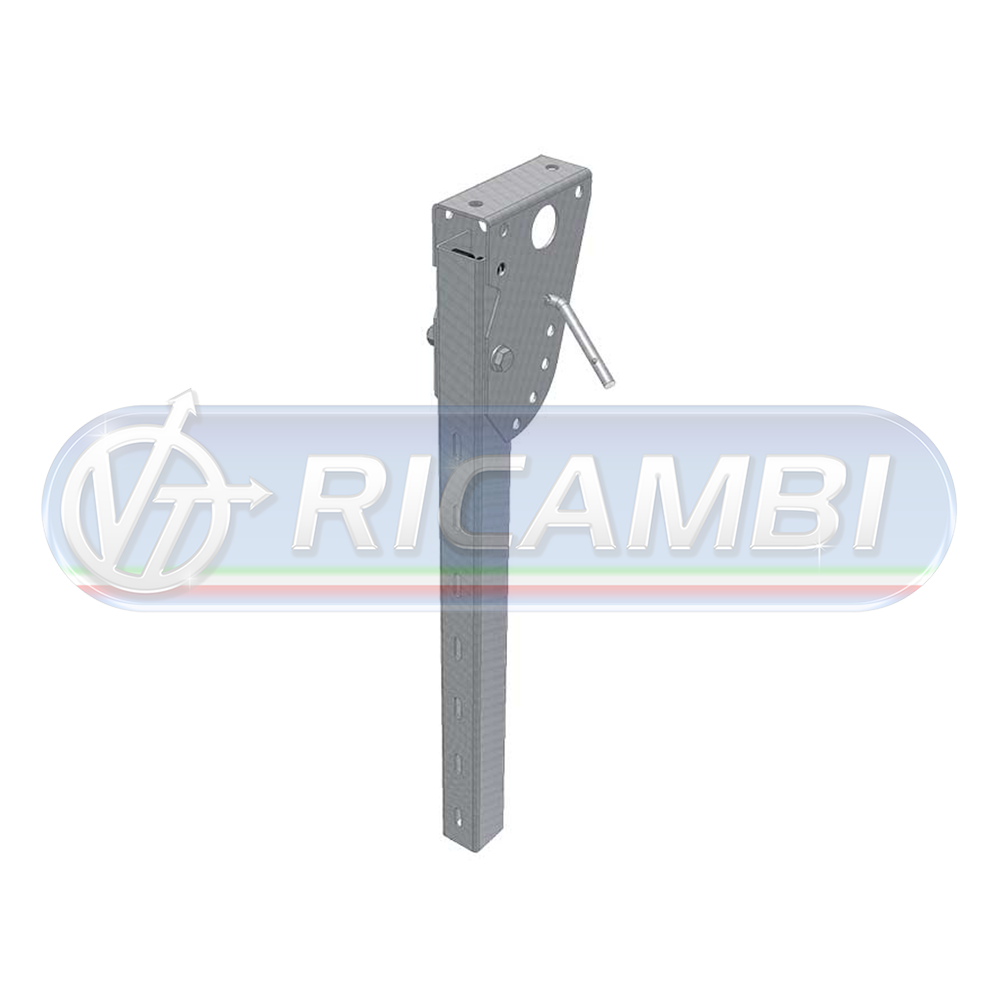 2 - PARACICLI ROVESCIABILE ZINC. H70 CM