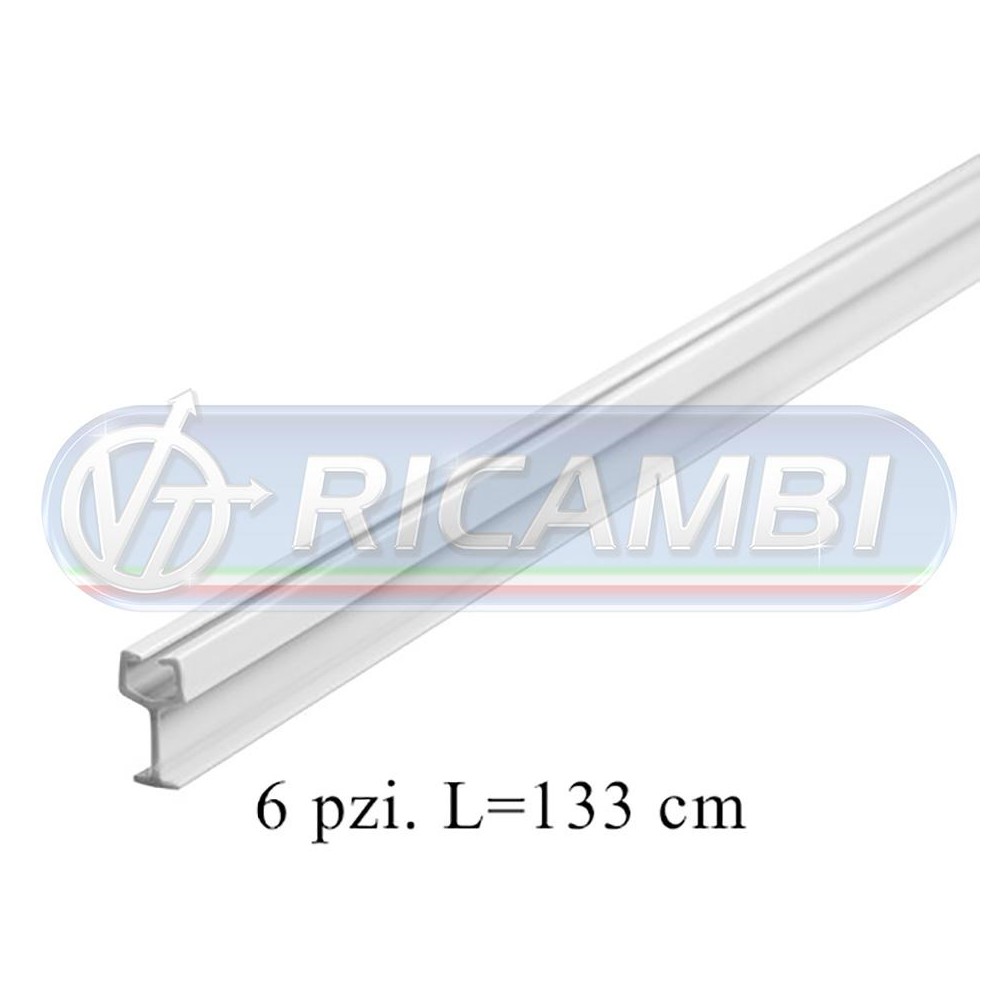 1 - BINARI PIEGHEVOLI A "Y" PER TENDE - 6 PZI L133 cm