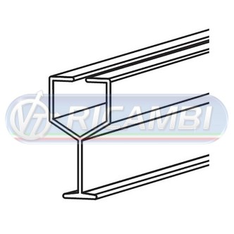1 - BINARI PIEGHEVOLI A "Y" PER TENDE - 6 PZI L133 cm
