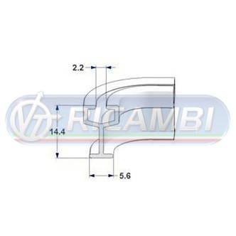 1 - BINARI PIEGHEVOLI A "Y" PER TENDE - 6 PZI L133 cm