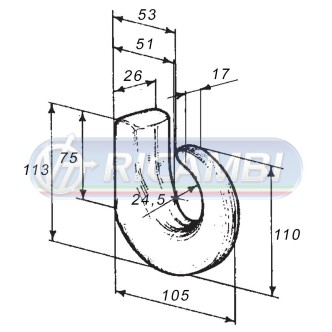1 - GANCIO TRAINO DIAM.48